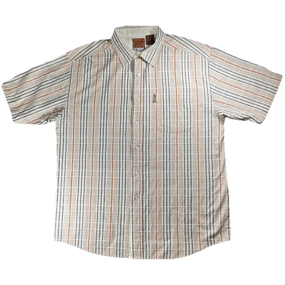 Mecca 1984 Men's Short Sleeve Button Up Size XL